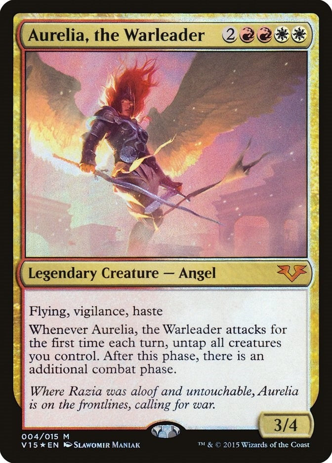 Image for Aurelia, the Warleader (From the Vault: Angels) (4) - Magic: The Gathering