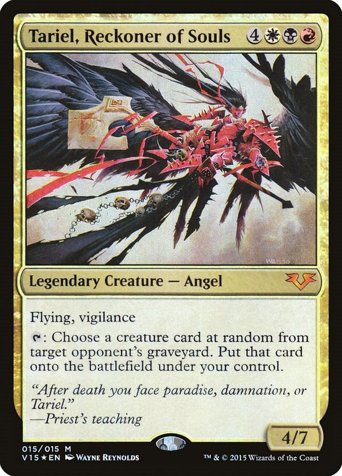Image for Tariel, Reckoner of Souls (From the Vault: Angels) (15) - Magic: The Gathering
