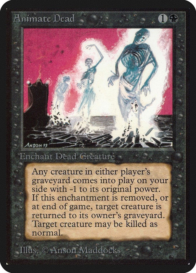 Image for Animate Dead (Alpha Edition) - Magic: The Gathering