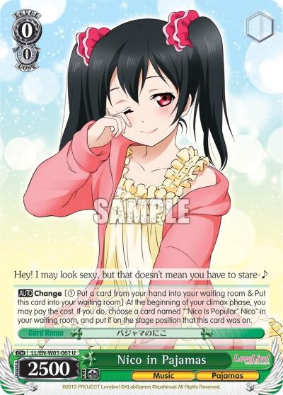 Image for Nico in Pajamas (Love Live! DX) (LL/EN-W01-061 U) - Weiss Schwarz