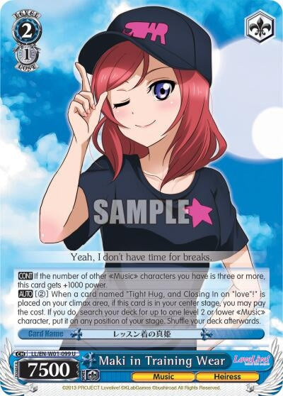 Image for Maki in Training Wear (Love Live! DX) (LL/EN-W01-099 U) - Weiss Schwarz