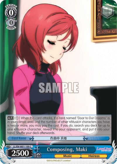 Image for Composing, Maki (Love Live! DX) (LL/EN-W01-100 C) - Weiss Schwarz