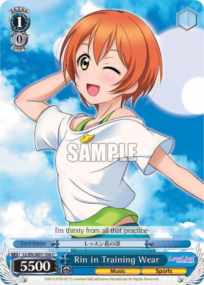 Image for Rin in Training Wear (Love Live! DX) (LL/EN-W01-104 C) - Weiss Schwarz