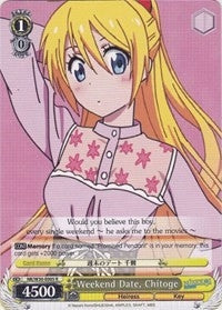 Image for Weekend Date, Chitoge (NISEKOI -False Love-) (NK/W30-E005 R) - Weiss Schwarz