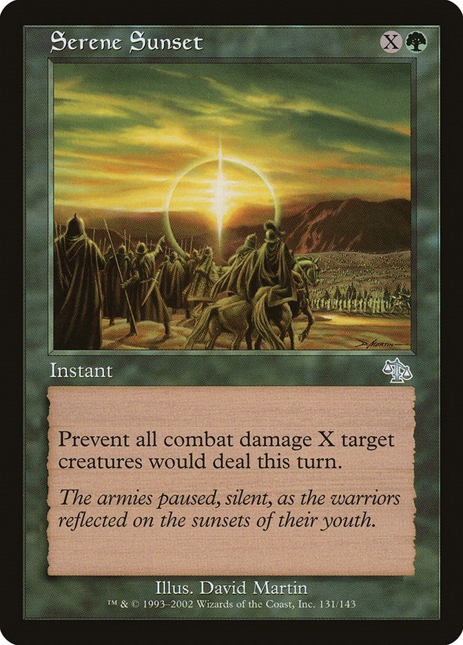 Image for Serene Sunset (Judgment) (131) - Magic: The Gathering