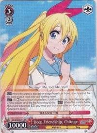 Image for Deep Friendship, Chitoge (NISEKOI -False Love-) (NK/W30-E051 RR) - Weiss Schwarz
