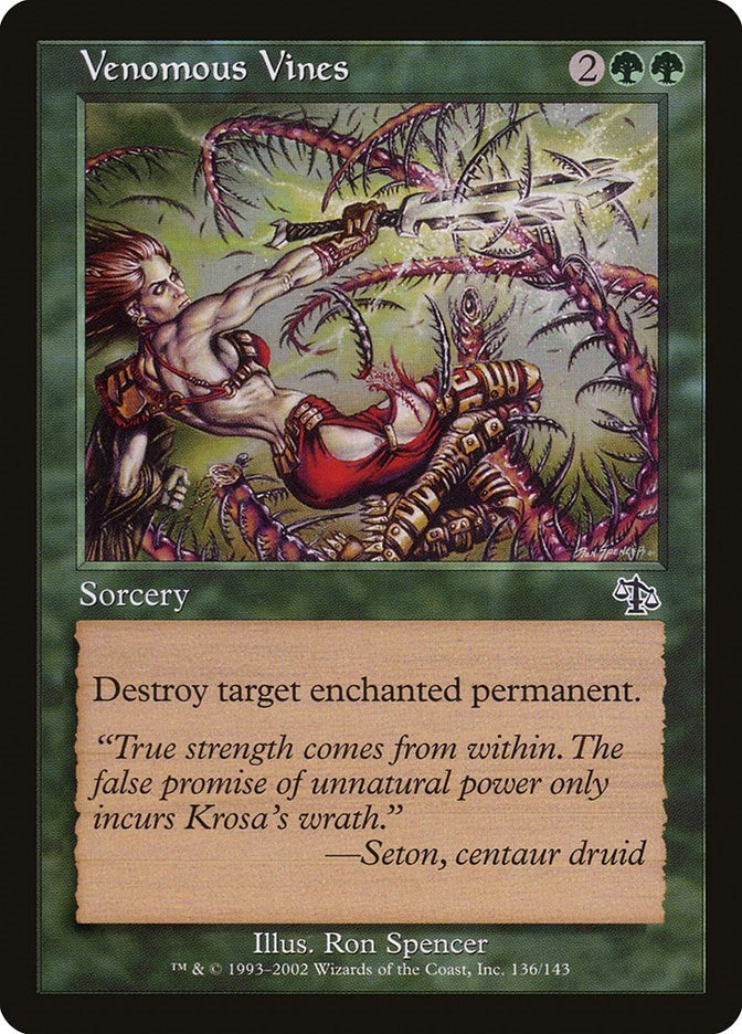Image for Venomous Vines (Judgment) (136) - Magic: The Gathering