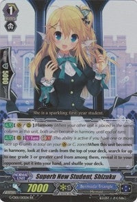 Image for Superb New Student, Shizuku (G-CB01: Academy of Divas) (G-CB01/010EN) - Cardfight Vanguard