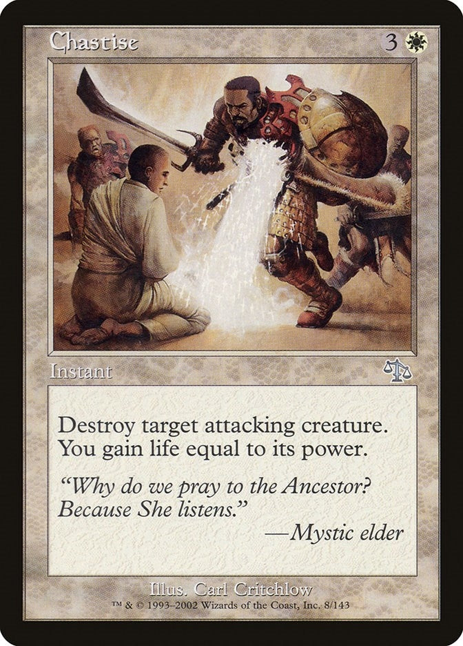 Image for Chastise (Judgment) (8) - Magic: The Gathering