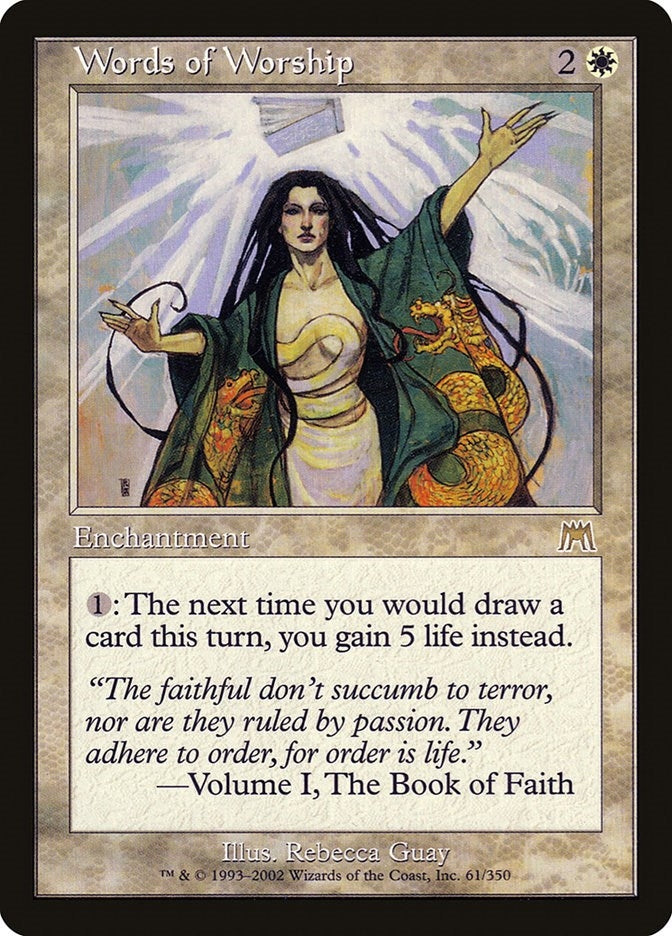 Image for Words of Worship (Onslaught) (61) - Magic: The Gathering