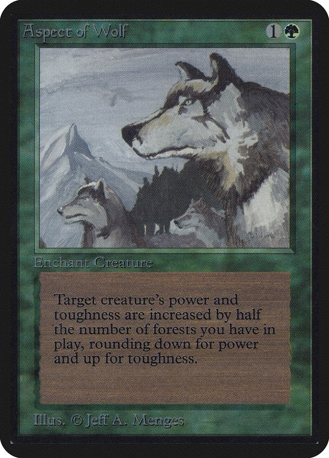 Image for Aspect of Wolf (Alpha Edition) - Magic: The Gathering