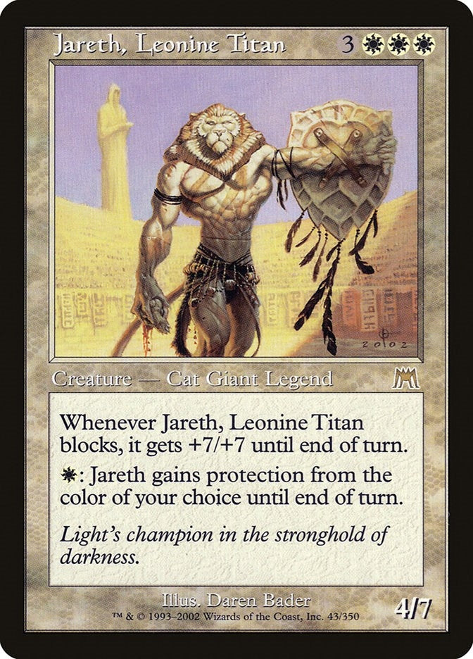 Image for Jareth, Leonine Titan (Onslaught) (43) - Magic: The Gathering