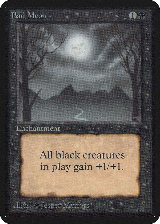 Image for Bad Moon (Alpha Edition) - Magic: The Gathering