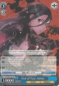 Image for End of Fate, Kirito (Sword Art Online II) (SAO/SE23-E23 R) - Weiss Schwarz