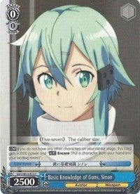 Image for Basic Knowledge of Guns, Sinon (Sword Art Online II) (SAO/SE23-E25 C) - Weiss Schwarz