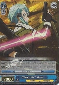 Image for "Check Six" Sinon (Parallel Foil) (Sword Art Online II) (SAO/SE23-E32 C) - Weiss Schwarz