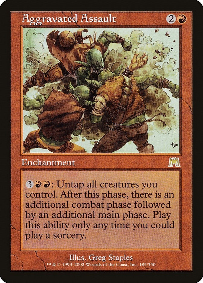 Image for Aggravated Assault (Onslaught) (185) - Magic: The Gathering