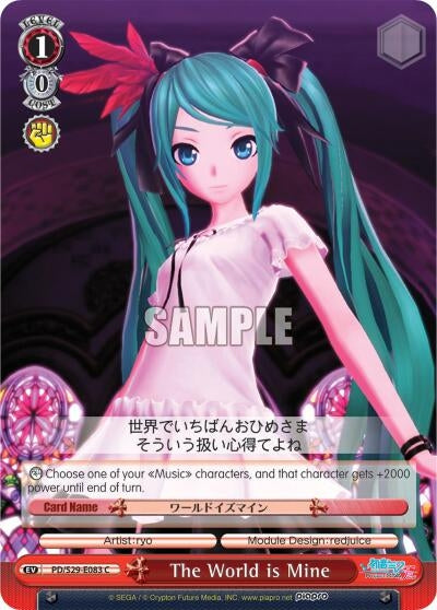 Image for The World is Mine (Hatsune Miku: Project DIVA F 2nd) (PD/S29-E083 C) - Weiss Schwarz
