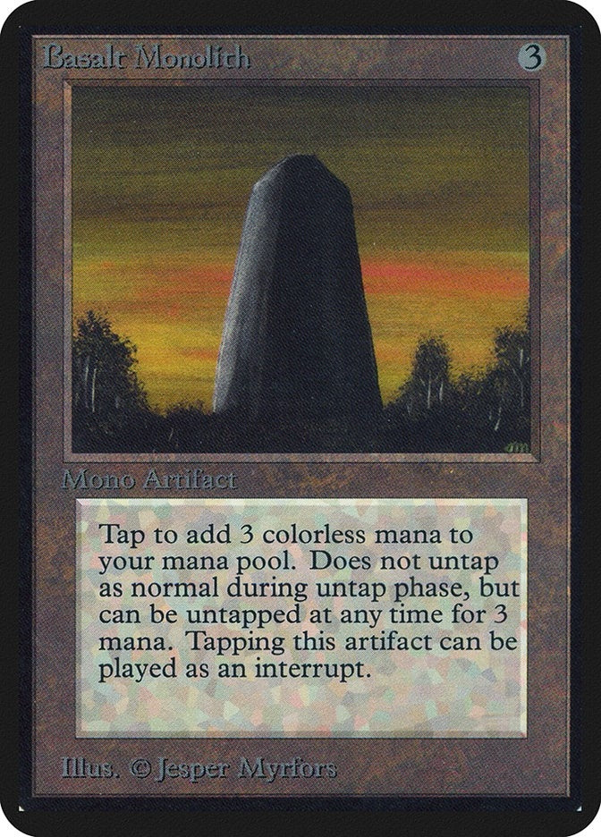 Image for Basalt Monolith (Alpha Edition) - Magic: The Gathering