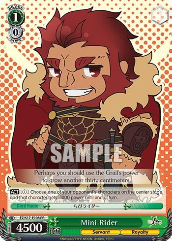 Image for Mini Rider (Fate/Zero) (FZ/S17-E108 PR) - Weiss Schwarz