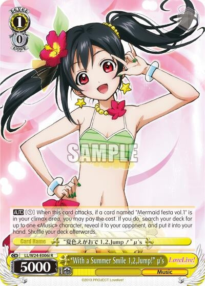 Image for "With a Summer Smile 1,2,Jump!" u's (I) (Love Live!) (LL/W24-E006i R) - Weiss Schwarz
