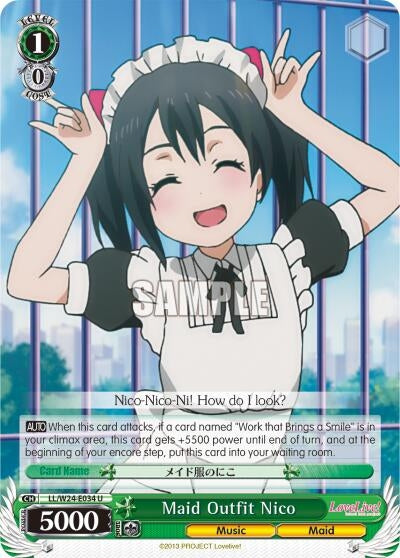 Image for Maid Outfit Nico (Love Live!) (LL/W24-E034 U) - Weiss Schwarz