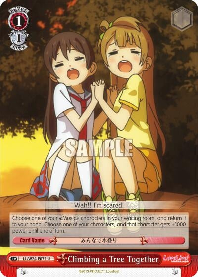 Image for Climbing a Tree Together (Love Live!) (LL/W24-E071 U) - Weiss Schwarz
