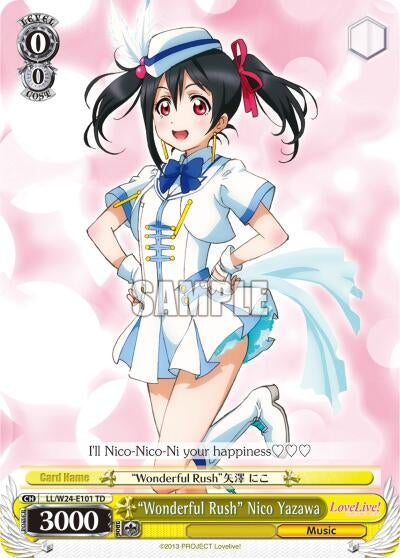 Image for "Wonderful Rush" Nico Yazawa (Love Live!) (LL/W24-E101 TD) - Weiss Schwarz