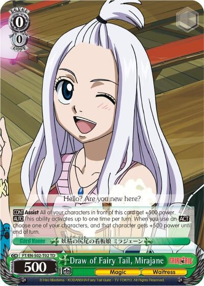 Image for Draw of Fairy Tail, Mirajane (Fairy Tail ver.E) (FT/EN-S02-T02 TD) - Weiss Schwarz