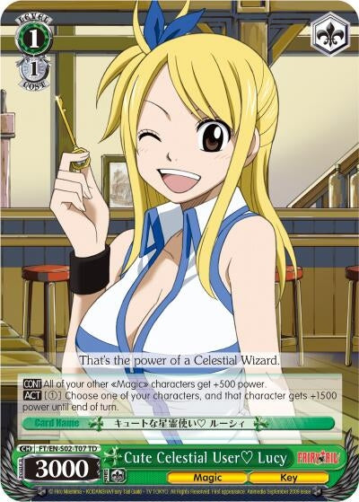 Image for Cute Celestial User? Lucy (Fairy Tail ver.E) (FT/EN-S02-T07 TD) - Weiss Schwarz