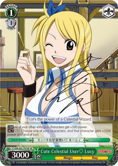 Image for Cute Celestial User? Lucy (SP) (Fairy Tail ver.E) (FT/EN-S02-T07SP SP) - Weiss Schwarz