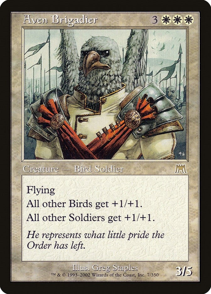 Image for Aven Brigadier (Onslaught) (7) - Magic: The Gathering