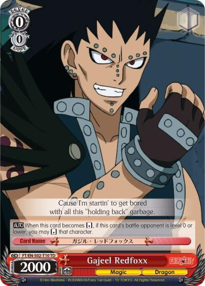 Image for Gajeel Redfoxx (Fairy Tail ver.E) (FT/EN-S02-T10 TD) - Weiss Schwarz