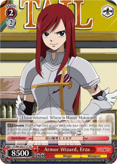 Image for Armor Wizard, Erza (Fairy Tail ver.E) (FT/EN-S02-T17 TD) - Weiss Schwarz