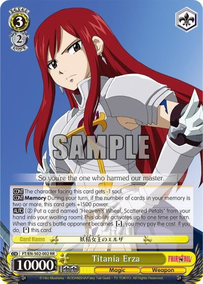 Image for Titania Erza (Fairy Tail ver.E) (FT/EN-S02-002 RR) - Weiss Schwarz