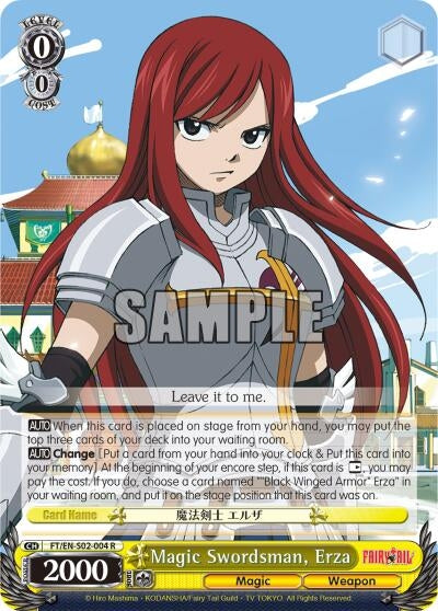 Image for Magic Swordsman, Erza (Fairy Tail ver.E) (FT/EN-S02-004 R) - Weiss Schwarz