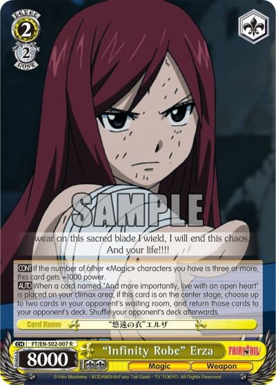 Image for "Infinity Robe" Erza (Fairy Tail ver.E) (FT/EN-S02-007 R) - Weiss Schwarz