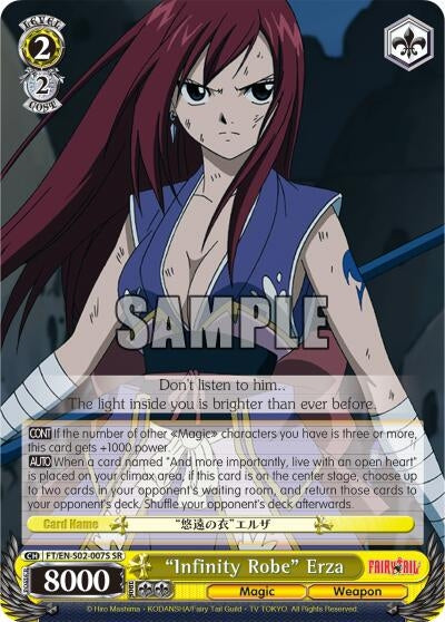 Image for "Infinity Robe" Erza (SR) (Fairy Tail ver.E) (FT/EN-S02-007S SR) - Weiss Schwarz