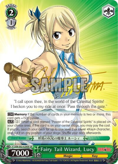 Image for Fairy Tail Wizard, Lucy (SP) (Fairy Tail ver.E) (FT/EN-S02-029SP SP) - Weiss Schwarz