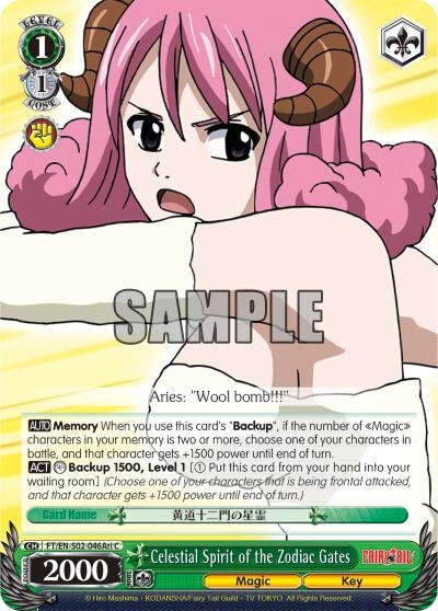 Image for Celestial Spirit of the Zodiac Gates (Aries) (Fairy Tail ver.E) (FT/EN-S02-046Ari C) - Weiss Schwarz