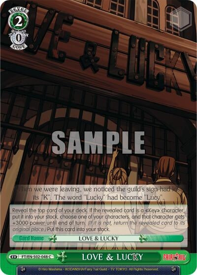 Image for LOVE & LUCKY (Fairy Tail ver.E) (FT/EN-S02-048 C) - Weiss Schwarz