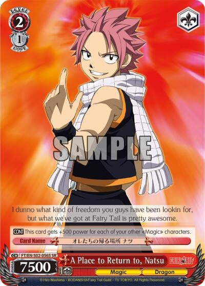 Image for A Place to Return to, Natsu (SR) (Fairy Tail ver.E) (FT/EN-S02-056S SR) - Weiss Schwarz