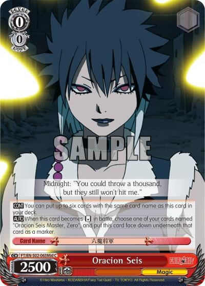Image for Oracion Seis (Midnight) (Fairy Tail ver.E) (FT/EN-S02-063Mid C) - Weiss Schwarz