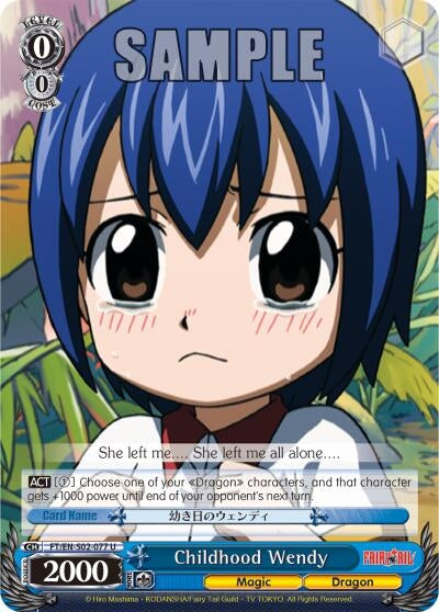 Image for Childhood Wendy (Fairy Tail ver.E) (FT/EN-S02-077 U) - Weiss Schwarz
