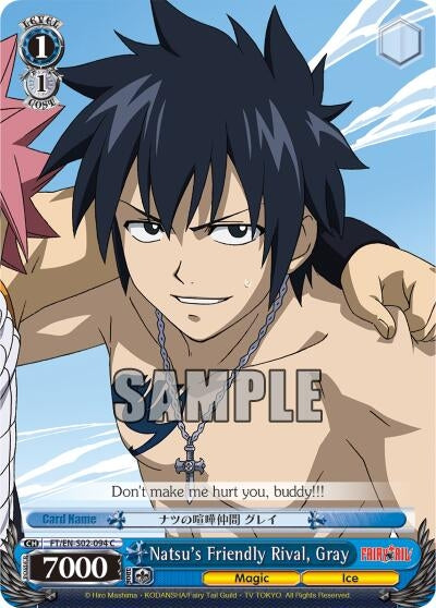 Image for Natsu's Friendly Rival, Gray (Fairy Tail ver.E) (FT/EN-S02-094 C) - Weiss Schwarz