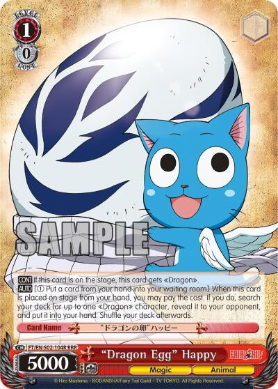 Image for "Dragon Egg" Happy (RRR) (Fairy Tail ver.E) (FT/EN-S02-104R RRR) - Weiss Schwarz
