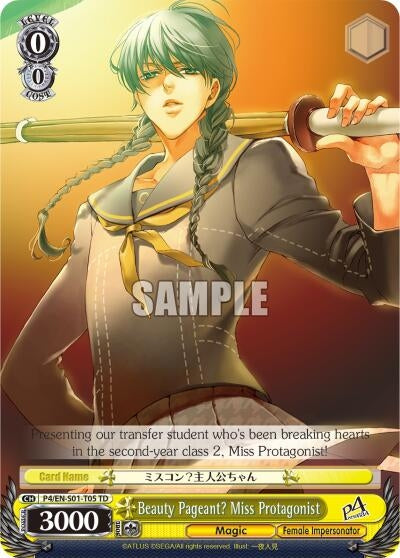 Image for Beauty Pageant? Miss Protagonist (Persona 4 ver.E) (P4/EN-S01-T05 TD) - Weiss Schwarz