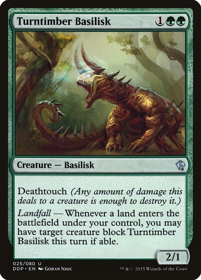 Image for Turntimber Basilisk (Duel Decks: Zendikar vs. Eldrazi) (25) - Magic: The Gathering