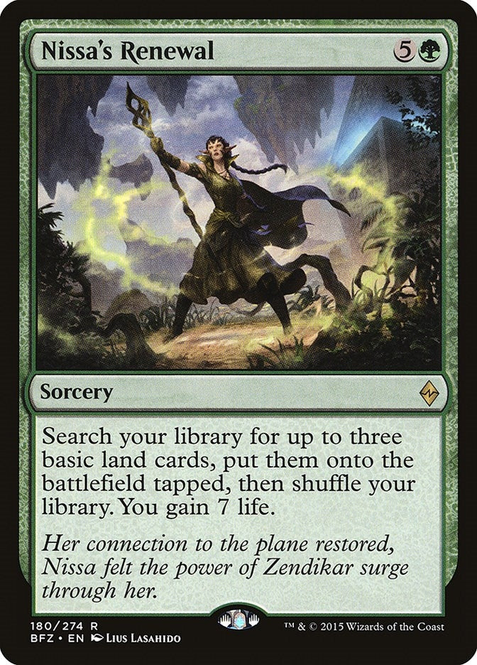 Image for Nissa's Renewal (Battle for Zendikar) (180) - Magic: The Gathering