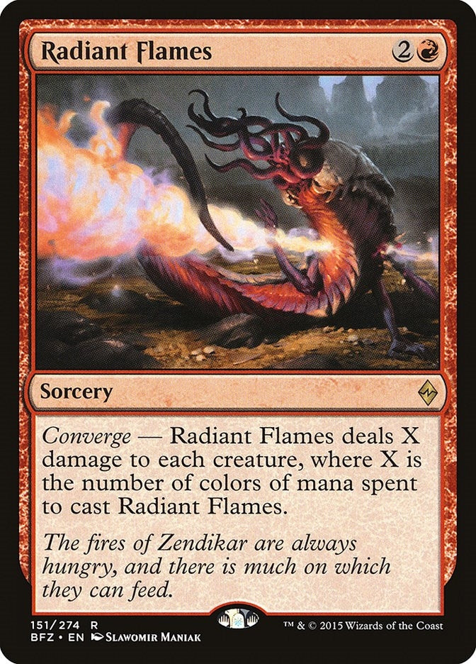 Image for Radiant Flames (Battle for Zendikar) (151) - Magic: The Gathering